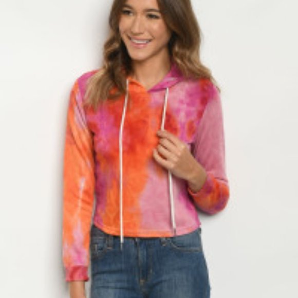 Sweaters - Tie Dye Hooded Sweater NWT